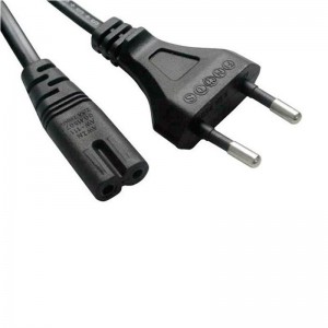 کابل برق 2 پین (دو چاک رادیویی) 1.8 متری