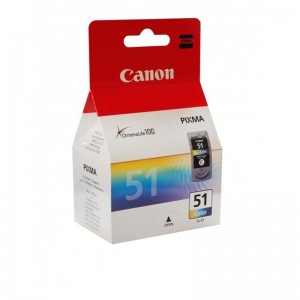 کارتریج جوهرافشان رنگی کانن cl-51