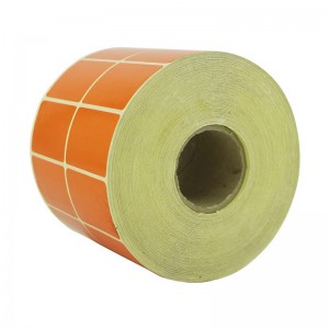 لیبل (برچسب) پی وی سی دو ردیفه نارنجی PVC Label 30×45